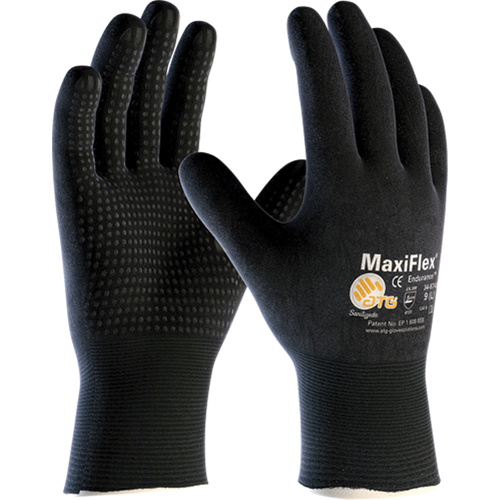Gants ATG MaxiFlex Endurance 34-8745, 7/Petit, R&ecirc;vetement Mousse de nitrile, Calibre 15, Enveloppe en Nylon Cam Industrial