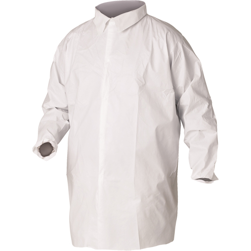 Sarraus de laboratoire KleenGuard A20, SMS, Blanc, Grand Cam Industrial