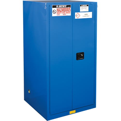 ChemCor&reg; Lined Hazardous Material Safety Cabinets, 60 gal., 34" x 65" x 34" Cam Industrial