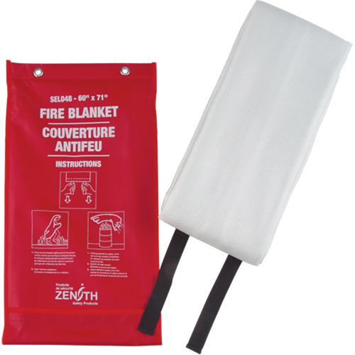 Couverture anti-feu, Fibre de verre, 60"la x 71"lo Cam Industrial