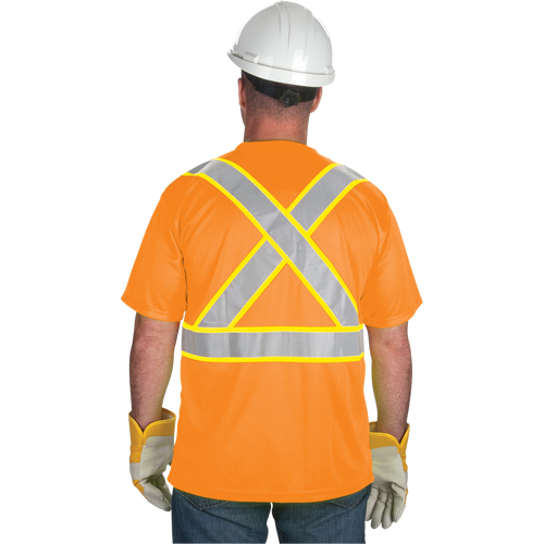 T-shirt conforme &agrave; la CSA, Polyester, Moyen, Orange Cam Industrial