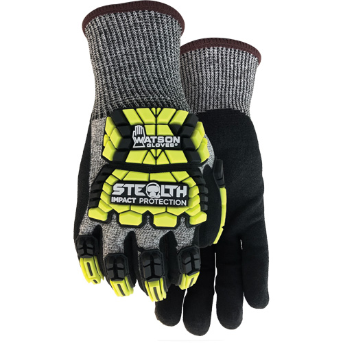 Gants antichocs Stealth Hellcat, Petit, Paume en PEHP, Poignet Poignet en tricot Cam Industrial