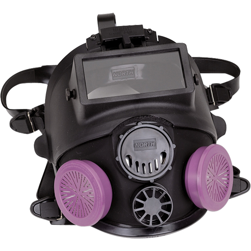 Respirateur &agrave; masque complet de la s&eacute;rie 7600 avec &eacute;quipement d'appoint pour le soudage, Silicone, Moyen/grand Cam Industrial