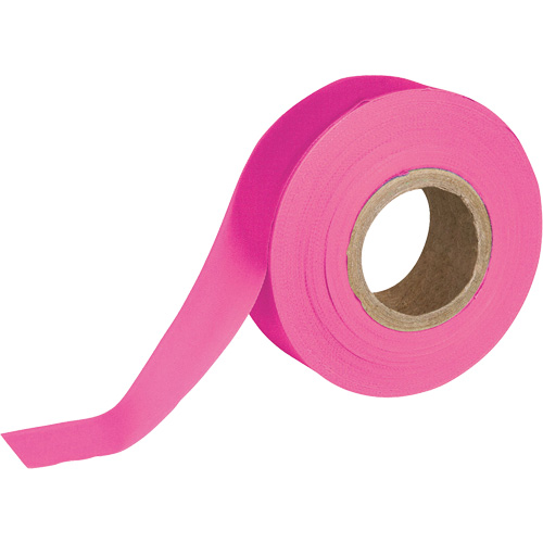 Ruban pour signalisation, 1,188" la x 150' lo, Rose fluorescent Cam Industrial