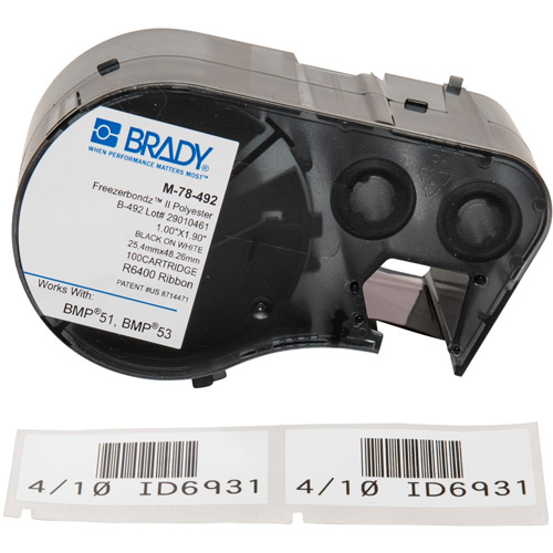 Low Temperature Label Maker Cartridge, Black Cam Industrial