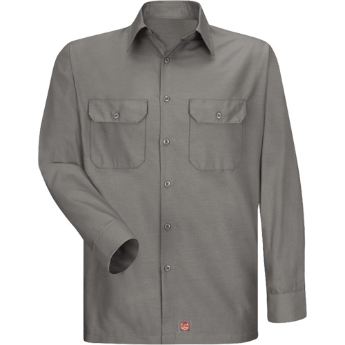 Long Sleeve Ripstop Shirt, Men's, 3X-Large, Grey Cam Industrial