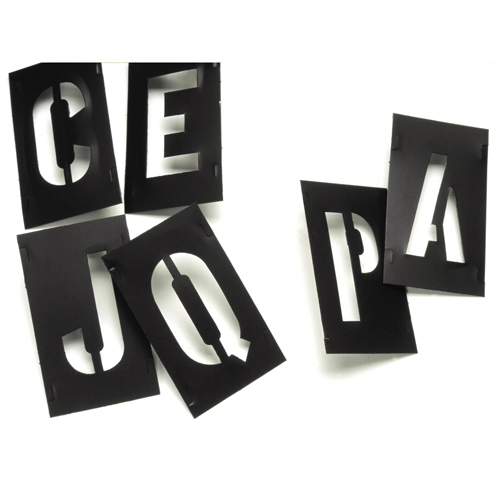 Plastic Interlocking Stencils, Pictogram, 2" Cam Industrial