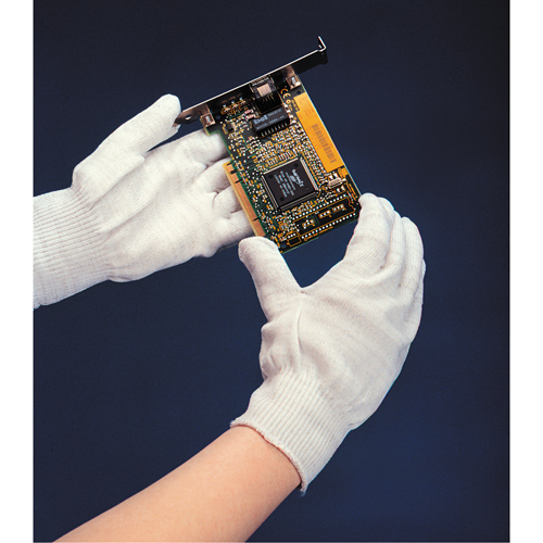 Gants non pelucheux Sure Knit 13, Nylon, Poignet Poignet en tricot, Petit Cam Industrial