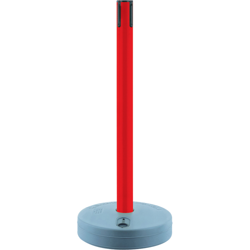 Outdoor TensaBarrier&reg; - Receiver Posts, 37" High, Red Cam Industrial