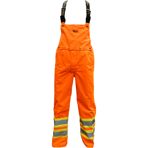 Pantalon de s&eacute;curit&eacute; Journeyman d&eacute;tachable &agrave; bavette, Polyester, Petit, Orange haute visibilit&eacute; Cam Industrial