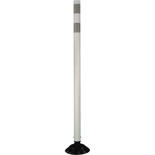 Impact Resistant Delineator, 36" H, White Cam Industrial