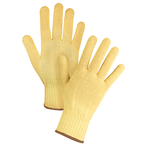 Gants tricot&eacute;s sans couture, Taille Grand/9, Calibre 7, Enveloppe en Kevlar, ASTM ANSI niveau A2/EN 388 niveau 3 Cam Industrial