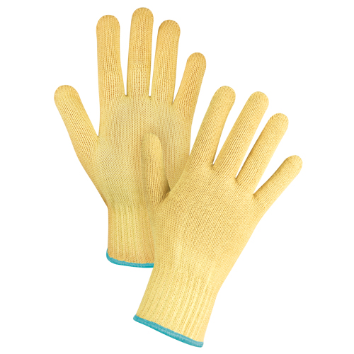 Gants tricot&eacute;s sans couture, Taille T-Grand/10, Calibre 7, Enveloppe en Kevlar, ASTM ANSI niveau A2/EN 388 niveau 3 Cam Industrial