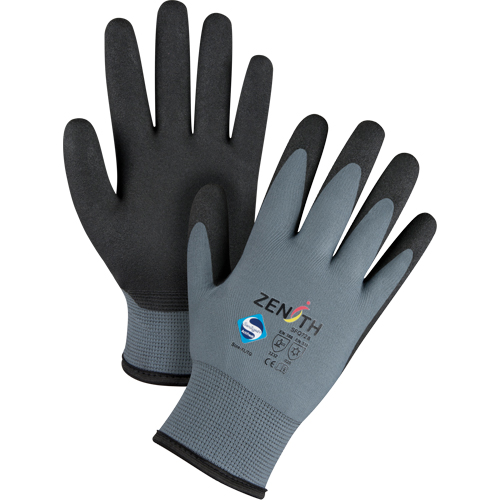 Gants enduits de premi&egrave;re qualit&eacute; ZX-30°, 10/T-Grand, R&ecirc;vetement PVC, Calibre 15, Enveloppe en Nylon Cam Industrial