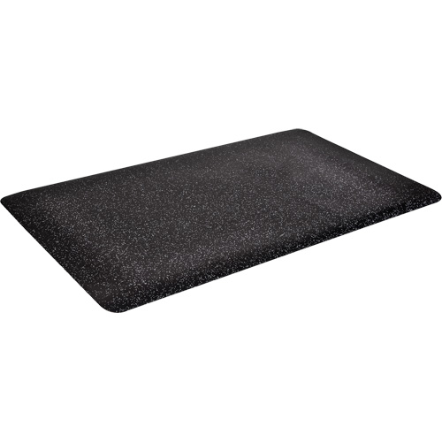 Tapis antimicrobiens WD Foodmaster, Lisse, 2' x 3' x 9/16", Noir, Mousse de vinyle Cam Industrial