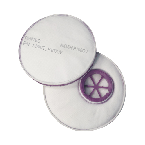 Filtre pour respirateur Diskit, Filtre contre les particules avec suppresion de vapeurs nuisibles, Vapeur organique/Filtre P100 Cam Industrial