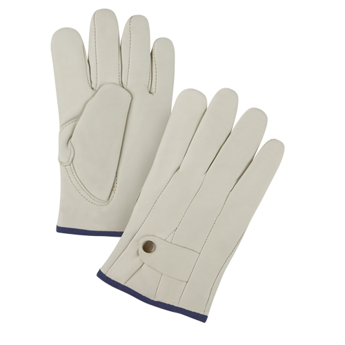 Gants de cordeur doubl&eacute;s pour l'hiver de premi&egrave;re qualit&eacute;, T-Grand, Paume Cuir fleur de vache, Doubleure Molleton Cam Industrial