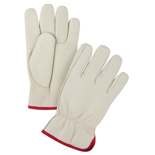 Premium Driver's Gloves, Small, Grain Cowhide Palm Cam Industrial