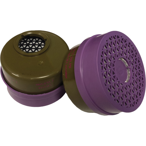 Cartouche pour respirateur, Cartouche gaz/vapeur, Gaz multiples/Vapeur organique/Filtre P100 Cam Industrial
