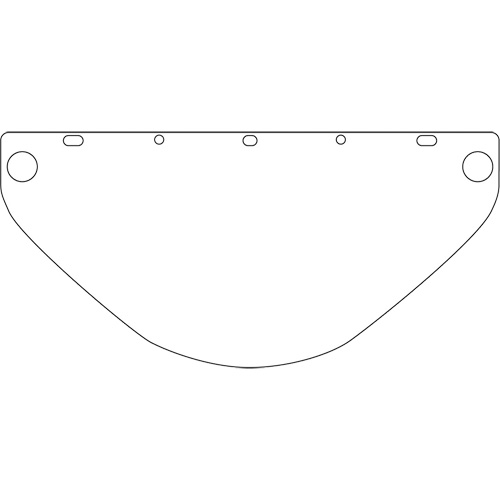 Dynamic Die Cut Faceshield Visor, PETG, Clear Tint Cam Industrial
