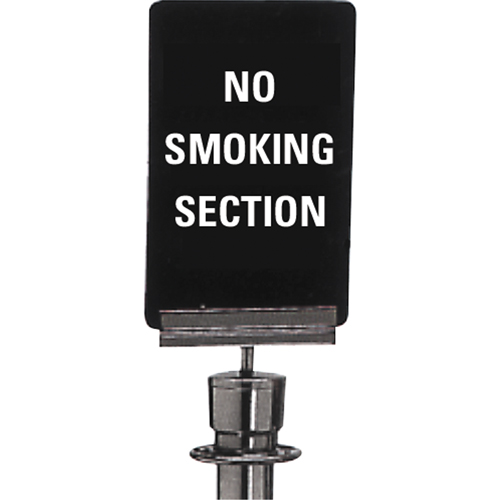 Enseigne de contr&ocirc;le des foules  No Smoking , 11" x 7", Plastique, Anglais Cam Industrial