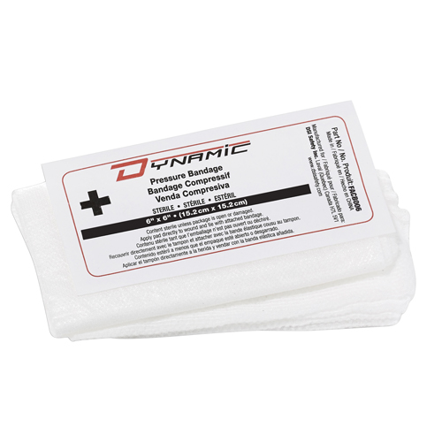 Dynamic Compress Bandage, 6" L x 6" W Cam Industrial