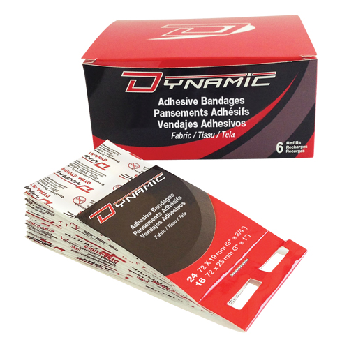 Dynamic Adhesive Bandage Dispenser Refill, Fingertip, 3", Fabric, Non-Sterile Cam Industrial