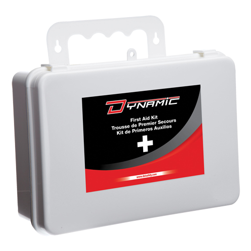 Trousse de premiers soins pour bureau Dynamic, Dispositif m&eacute;dical Classe 1, Boîte en plastique Cam Industrial