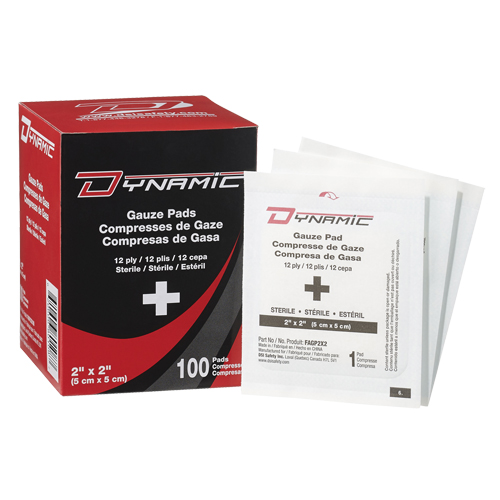 Dynamic Gauze, Pad, 2" L x 2" W, Sterile, Medical Device Class 1 Cam Industrial