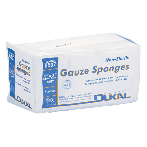 &eacute;ponge de gaze Dynamic, Tampon, 3" lo x 3" la, Dispositif m&eacute;dical Classe 1 Cam Industrial