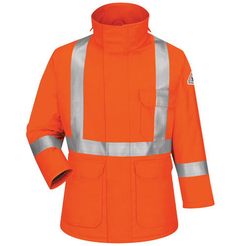 Excel FR&reg; Comfortouch&reg; Deluxe Parkas, Small, Orange Cam Industrial