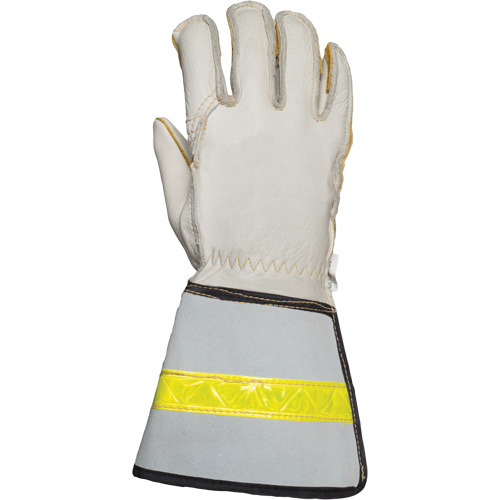 Linemans Glove, Small, Grain Cowhide Palm Cam Industrial