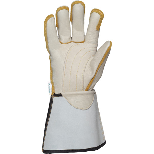 Linemans Glove, Small, Grain Cowhide Palm Cam Industrial