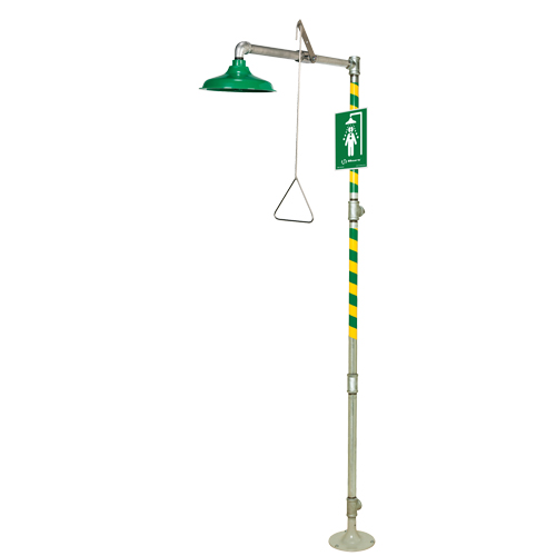 Floor Mount Drench Shower, Pedestal Cam Industrial