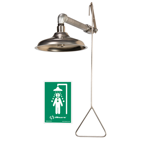 Drench Shower, Wall-Mount Cam Industrial