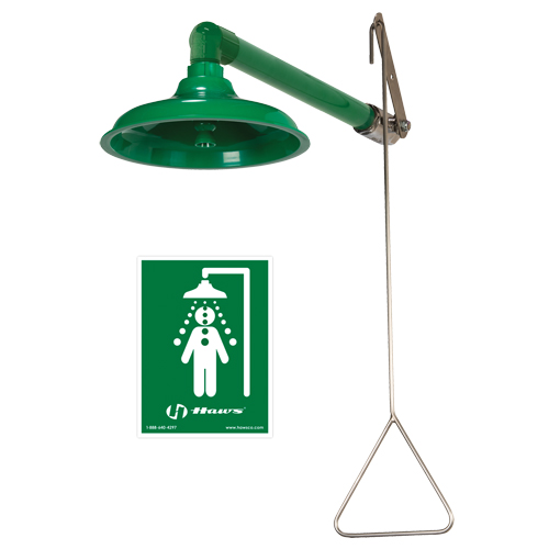 Drench Shower, Wall-Mount Cam Industrial