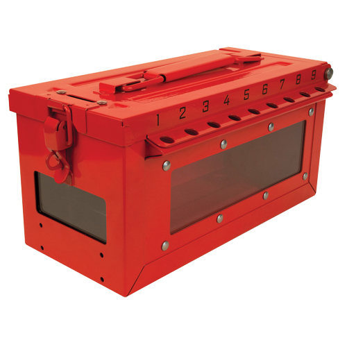 Petit boîtier verrouillable pour groupe, Rouge Cam Industrial