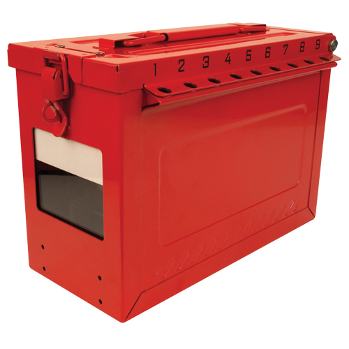 Grand boîtier verrouillable pour groupe, Rouge Cam Industrial