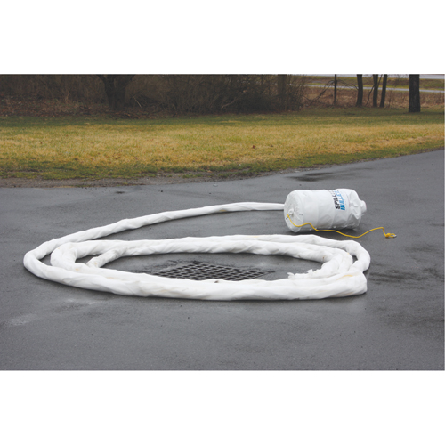 Spillver Bullet Boom, Oil Only, 100' L x 5" W, 28 gal. Absorbancy Cam Industrial