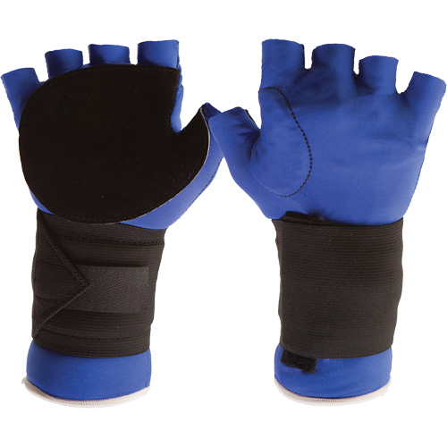 Anti-Impact Glove with Wrist Support, Size Small, Split Leather Palm Cam Industrial