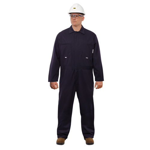 Combinaison ignifuge contre l'arc &eacute;lectrique UltraSoft, Taille 46, Bleu marine, 12,4 cal/cm2 Cam Industrial