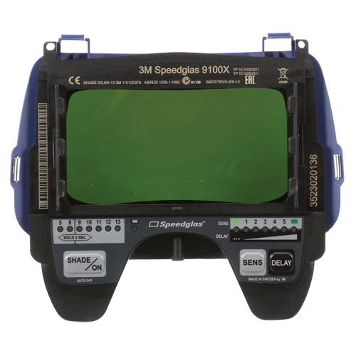 Speedglas Auto-Darkening Filter 9100X, 4-2/10"W x 2-1/10" H Viewing Area, For Use With Series 9100 Cam Industrial