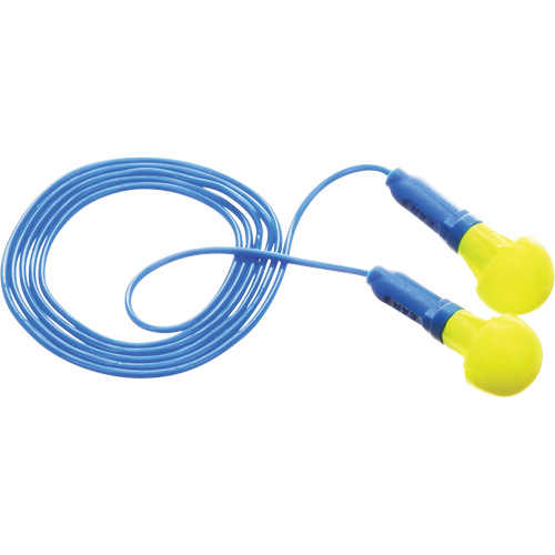 E-A-R Push-Ins Earplugs, Corded, Pair - Polybag, 28/23 dB NRR, One-Size Cam Industrial