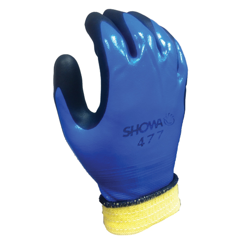 Gants enduits de nitrile, Grand, R&ecirc;vetement Mousse de nitrile, Calibre 12, Enveloppe en Nylon Cam Industrial