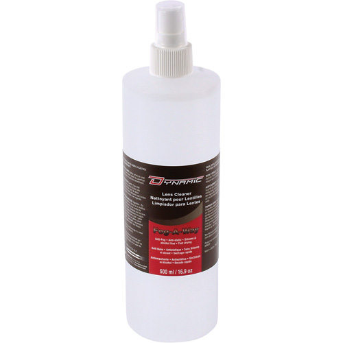 Solution antibu&eacute;e pour nettoyer les lentilles Dynamic, 500 ml Cam Industrial