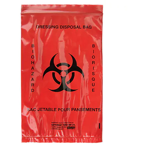 Dynamic Hazardous Waste Bags, Bio-Hazard, 9" L x 6" W, 2.0 mils Cam Industrial