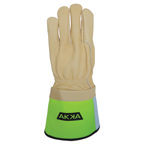 Lineman's Gloves, Small, Grain Cowhide Palm Cam Industrial