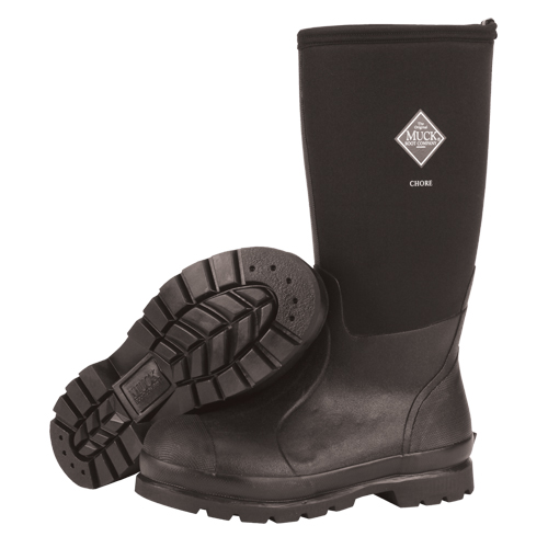Chore-Hi Work Boots, Rubber, Size 5 Cam Industrial