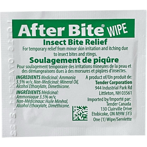 After Bite Insect Sting Relief Towelettes Cam Industrial