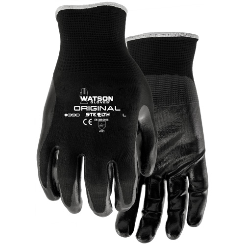 Gants enduits Stealth Original, 7/Petit, R&ecirc;vetement Nitrile, Calibre 13, Enveloppe en Nylon Cam Industrial